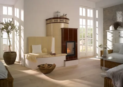 Kombikachelofen Rund