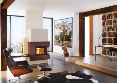 Kombiofen Eckscheibe Nische